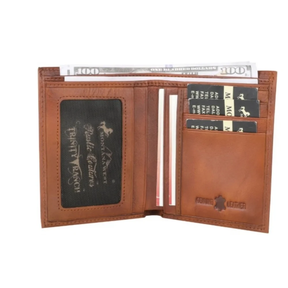 Montana West RFID Bi-Fold Men's Wallet - Picture 4 of 6